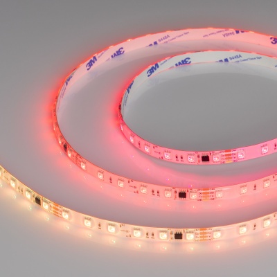 Лента герметичная SPI-SE-B60-10mm 24V RGB-PX6-BPT (12 W/m, IP65, 5060, 5m) (Arlight, бегущий огонь) ARLIGHT Арт. 039601