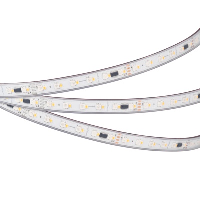 Светодиодная лента герметичная SPI-P-BA120-14mm 24V RGBW-White-PX6-BPT (16 W/m, IP66, 5060/2835, 5m) (Arlight, бегущий огонь)