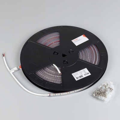 Светодиодная лента герметичная IC-PS-A120-10mm 24V Warm2700 (9.6 W/m, IP67, 2835, 10m) (Arlight, стабилизированная)