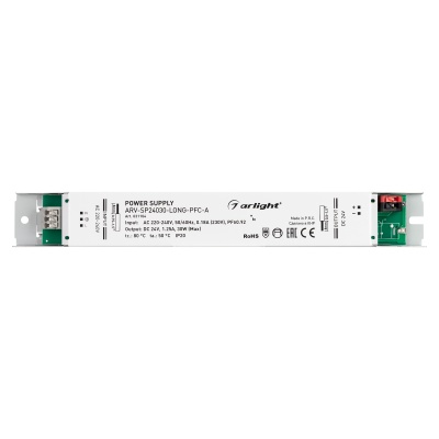 Блок питания ARV-SP24030-LONG-PFC-A (24V, 1.25A, 30W) (Arlight, IP20 Металл, 5 лет)