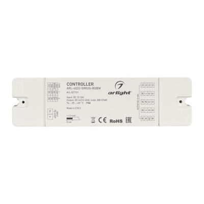 Контроллер ARL-4022-SIRIUS-RGBW (12-24V, 4x6A, 2.4G) (Arlight, IP20 Пластик, 3 года)