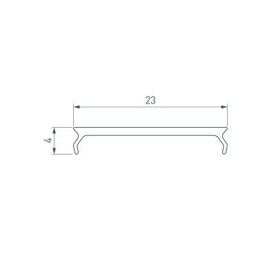 Экран MAT-L-BLACK-3000 черный для PLS-LOCK (Arlight, Пластик)