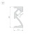 Профиль SL-BEVEL-W21-2000 ANOD (Arlight, Алюминий) 043687 