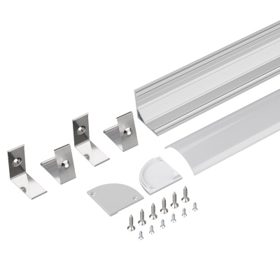 Профиль с экраном SL-KANT-H30-2000 ANOD+OPAL (Arlight, Алюминий) 036846 