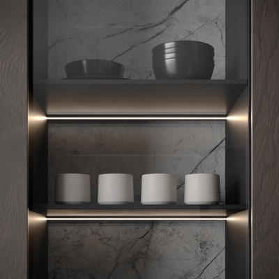 Профиль SL-MINI-SHELF-H9-2000 ANOD OLIVE GREY (Arlight, Алюминий) 038208 