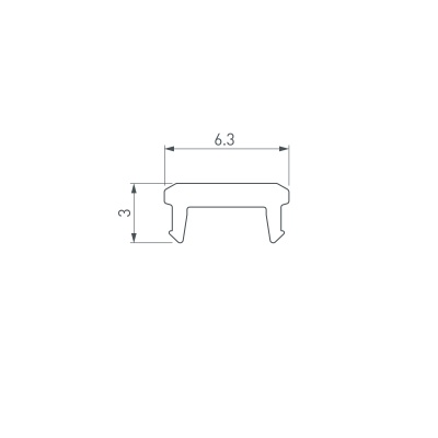 Экран SL-BEVEL-W21-2000 OPAL (Arlight, Пластик)