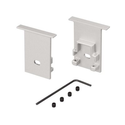 Заглушка SL-COMFORT-2542-F BLACK c отверстием (Arlight, Металл)