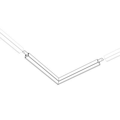 Угол SL-LINE-2522 BLACK (Arlight, Металл)