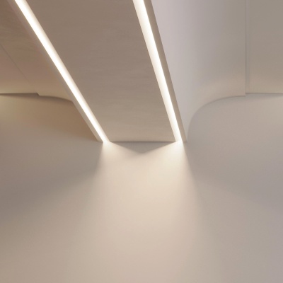 Профиль FANTOM-W45-BEVEL-2000 WHITE (Arlight, Алюминий) 039949 