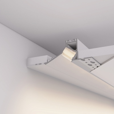 Профиль FANTOM-W45-BEVEL-2000 WHITE (Arlight, Алюминий) 039949 