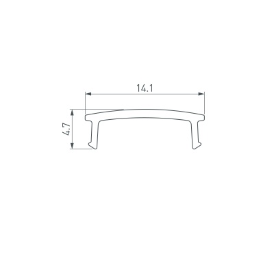 Экран ARH-DECORE-S12-3000 Flat Opal (Arlight, Пластик)