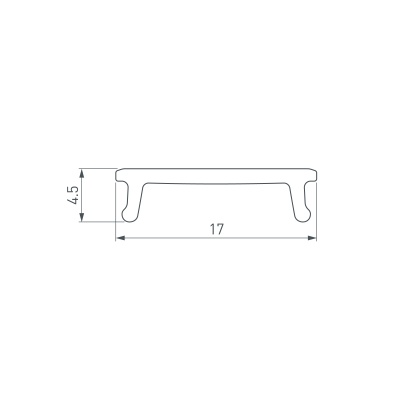 Экран СEIL-S14-SHADOW-2000 FLAT OPAL (Arlight, Пластик)