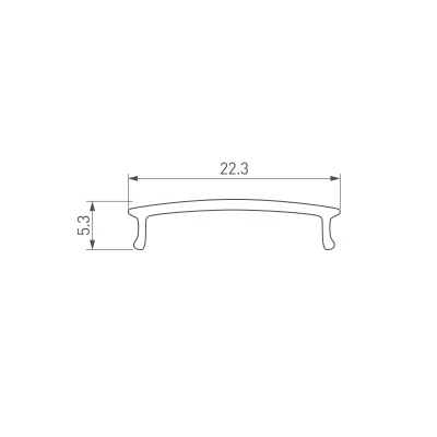Экран ARH-WIDE-(F)-H10-2000 Clear-PM (Arlight, Пластик)