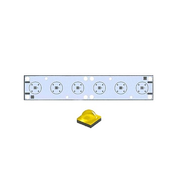 Плата 160x30-3XP CREE (6x LED, 724-141)