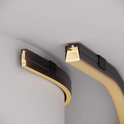 Силиконовый профиль WPH-FLEX-0612-SIDE-S8-10m BLACK (Arlight, Силикон) 045785 