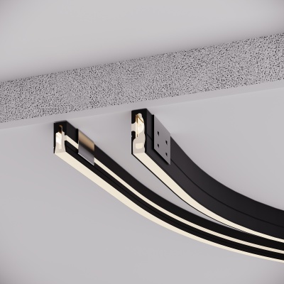 Силиконовый профиль WPH-FLEX-0612-SIDE-S8-5m BLACK (Arlight, Силикон) 045782 