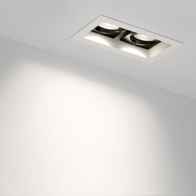 Светильник CL-KARDAN-S180x102-2x9W Day (WH-BK, 38 deg) (Arlight, IP20 Металл, 3 года)