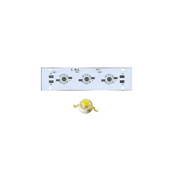 Плата 100x25-3Е-MONO Emitter (3x LED, 724-67)