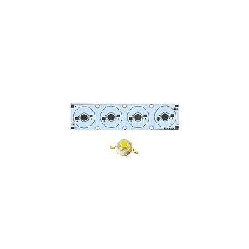 Плата 100x25-4Е-MONO Emitter (4x LED, 724-117)
