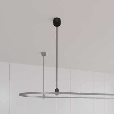 Подвес жесткий с питанием ART-APRIORI-ROD-A-L200-POWER (BK) (Arlight, IP20 Металл, 3 года)