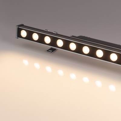 Линейный прожектор AR-LINE-760-18W Warm2700 (GR, 15x60 deg, 230V) (Arlight, IP65 Металл, 3 года)