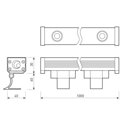 Светодиодный прожектор AR-LINE-1000M-24W-220V Warm (Grey, 30 deg) (Arlight, IP65 Металл, 3 года) ARLIGHT Арт. 024303