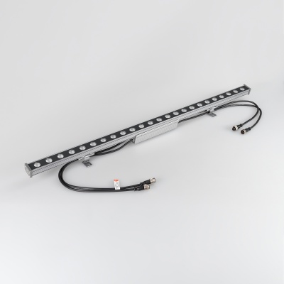 Светодиодный прожектор AR-LINE-1000M-24W-24V RGB (Grey, 30 deg, DMX512) (Arlight, Закрытый) ARLIGHT Арт. 023624