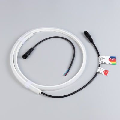 Лента герметичная WAVE-TOP-PU-H120-10x10mm 24V RGB (10 W/m, IP68, 1m, wire x1) (Arlight, Вывод боковой, 3 года) ARLIGHT Арт. 052641
