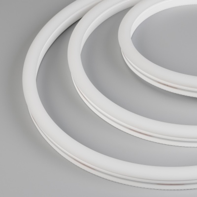 Светодиодная лента герметичная WAVE-SIDE-A120-12x25mm 230V Yellow (12 W/m, IP67, 50m, wire x2) (Arlight, Грибовидная форма)