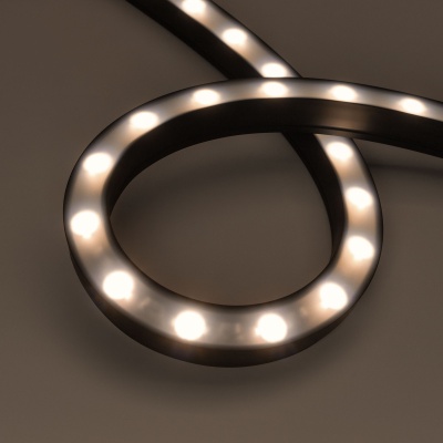 Грейзер DMX THOR-3D-F24-25x27mm 24V RGBW-Warm 3000 (24 W/m, IP65, 1m, wire x2) (Arlight, Силикон) ARLIGHT Арт. 045264