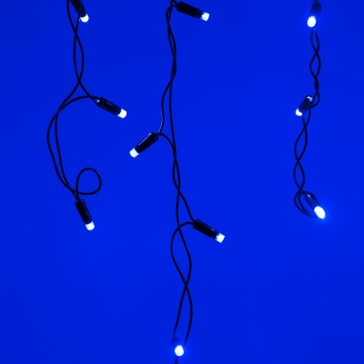 Светодиодная гирлянда ARD-EDGE-CLASSIC-2400x600-BLACK-88LED-STD BLUE (230V, 6W) (Ardecoled, IP65)
