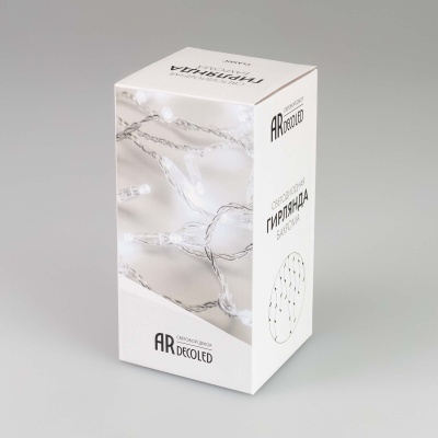 Светодиодная гирлянда ARD-EDGE-CLASSIC-2400x600-WHITE-88LED-MILK-STD White (230V, 6W) (Ardecoled, IP65)