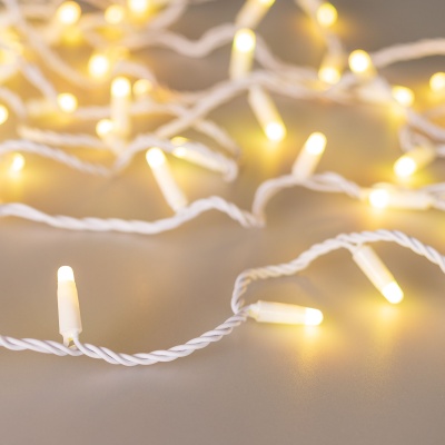 Светодиодная гирлянда ARD-STRING-CLASSIC-10000-WHITE-100LED-MILK-SYNC RGB (230V, 6.5W) (Ardecoled, IP65)