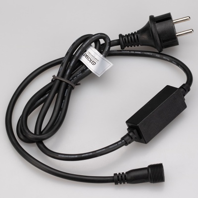 Шнур питания ARD-CLASSIC-BALL-STD-1.5M Black (230V, 1.6A) (Ardecoled, Закрытый)