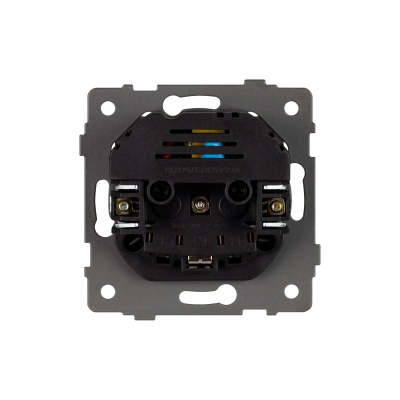 Механизм розетки с USB зарядкой SCT-MUAA-PL-BK-V (250V, 16A) (Arlight, -)