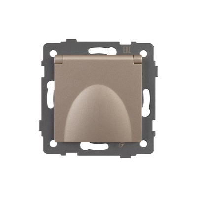Механизм розетки влагозащищённый SCT-MCP-PL-GD-V (250V, 16A) (Arlight, -)