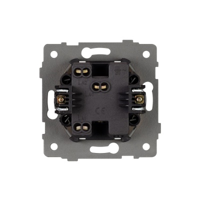 Механизм выключателя одноклавишный проходной SWT-MKP1-PL-WH-V (250V, 10A) (Arlight, -)
