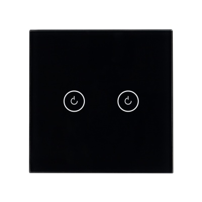 Выключатель сенсорный SWT-OMALI-S02-ZB-BK (250V, 10A, Zigbee) (Arlight, Стекло)