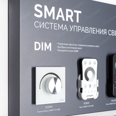 Стенд Системы Управления SMART 830x600mm (DB 3мм, пленка, лого, Arlight)