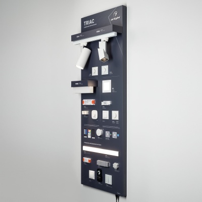 Стенд Системы Управления TRIAC 1760x600mm (DB 3мм, пленка, лого, Arlight)