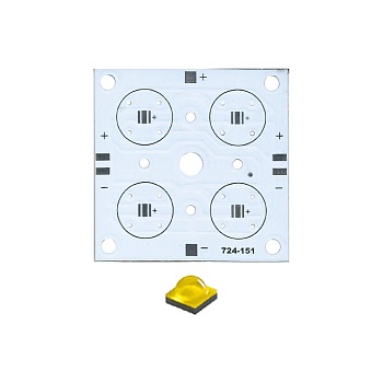 Плата 52x52-4XP CREE (4x LED, 724-151)