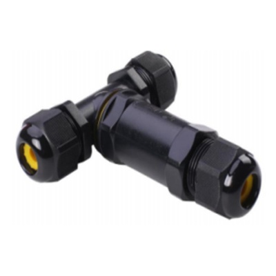Коннектор тройной NEO-CON-T-3pin-BK (4-8mm, IP68) (Arlight, IP68 Пластик, 3 года)
