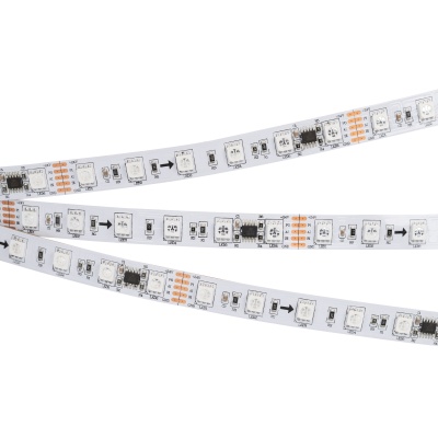 Светодиодная лента DMX-5000-5060-60 24V Cx6 RGB (12mm, 14.4W/m, IP20, Arlight, Открытый, IP20) ARLIGHT Арт. 029435
