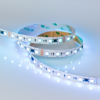 Светодиодная лента DMX-5000-5060-60 24V Cx6 RGB (12mm, 14.4W/m, IP20, Arlight, Открытый, IP20) ARLIGHT Арт. 029435