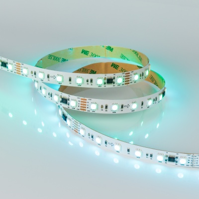 Светодиодная лента DMX-5000-5060-60 24V Cx6 RGB (12mm, 14.4W/m, IP20, Arlight, Открытый, IP20) ARLIGHT Арт. 029435