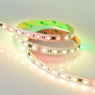 Светодиодная лента DMX-5000-5060-60 24V Cx6 RGB (12mm, 14.4W/m, IP20, Arlight, Открытый, IP20) ARLIGHT Арт. 029435