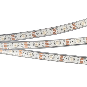 Светодиодная лента SPI-5000PGS-RAM-5060-30 12V Cx1 RGB-Auto (12mm, 4.8W/m, IP67, Arlight, Закрытый, IP67)