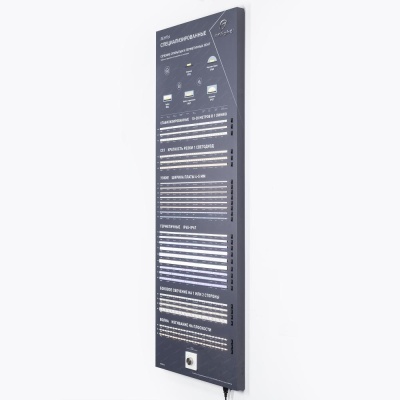 Стенд Ленты Специализированные RT-LUX-E3-1760x600mm (DB 3мм, пленка, подсветка, arlight)