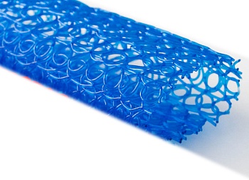 Декоративный материал из ПВХ нити, синий