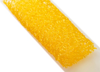 Декоративный материал из ПВХ нити, желтый